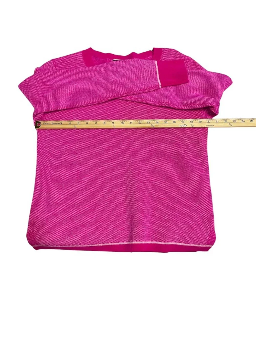 J. Crew 100% Cashmere Limited Edition Pink Birds Eye Stitch Sweater Women's L